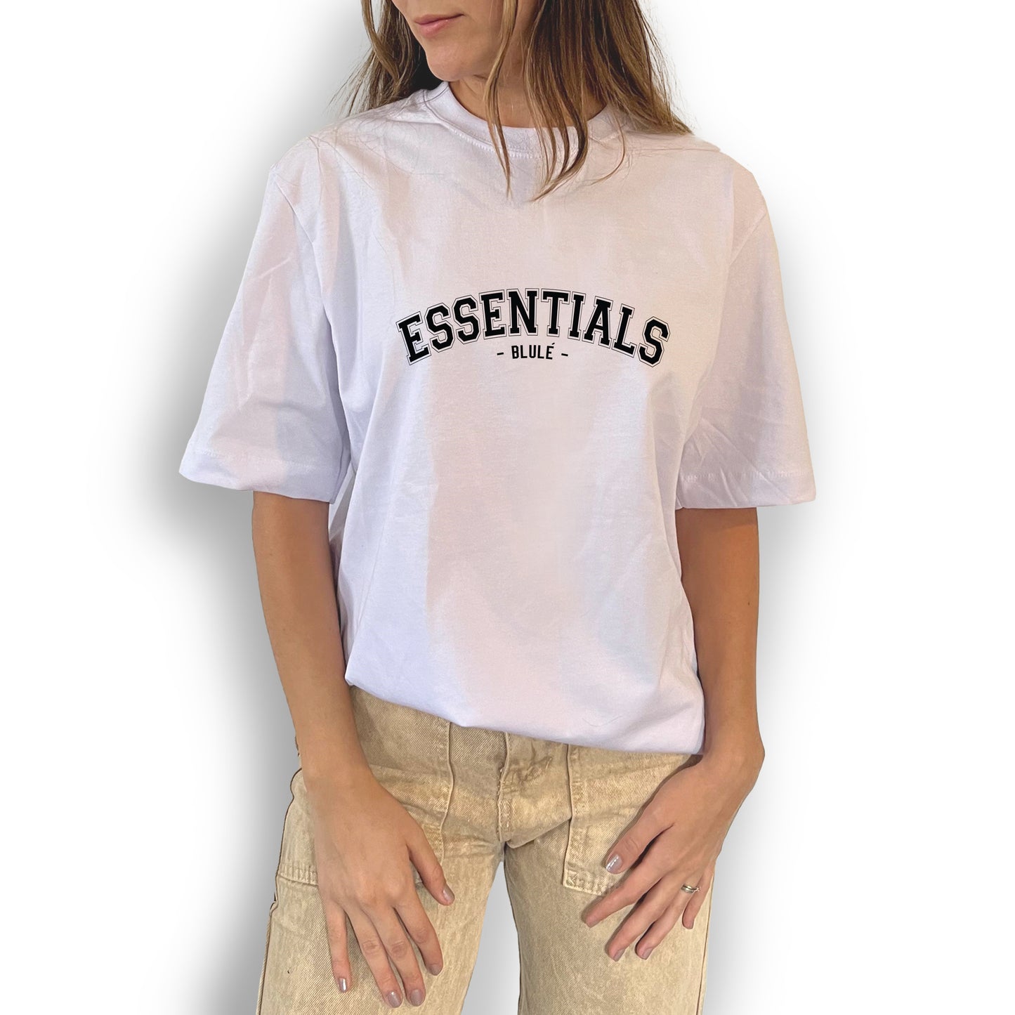 Camiseta Regular Fit Unisex Essentials Blanco