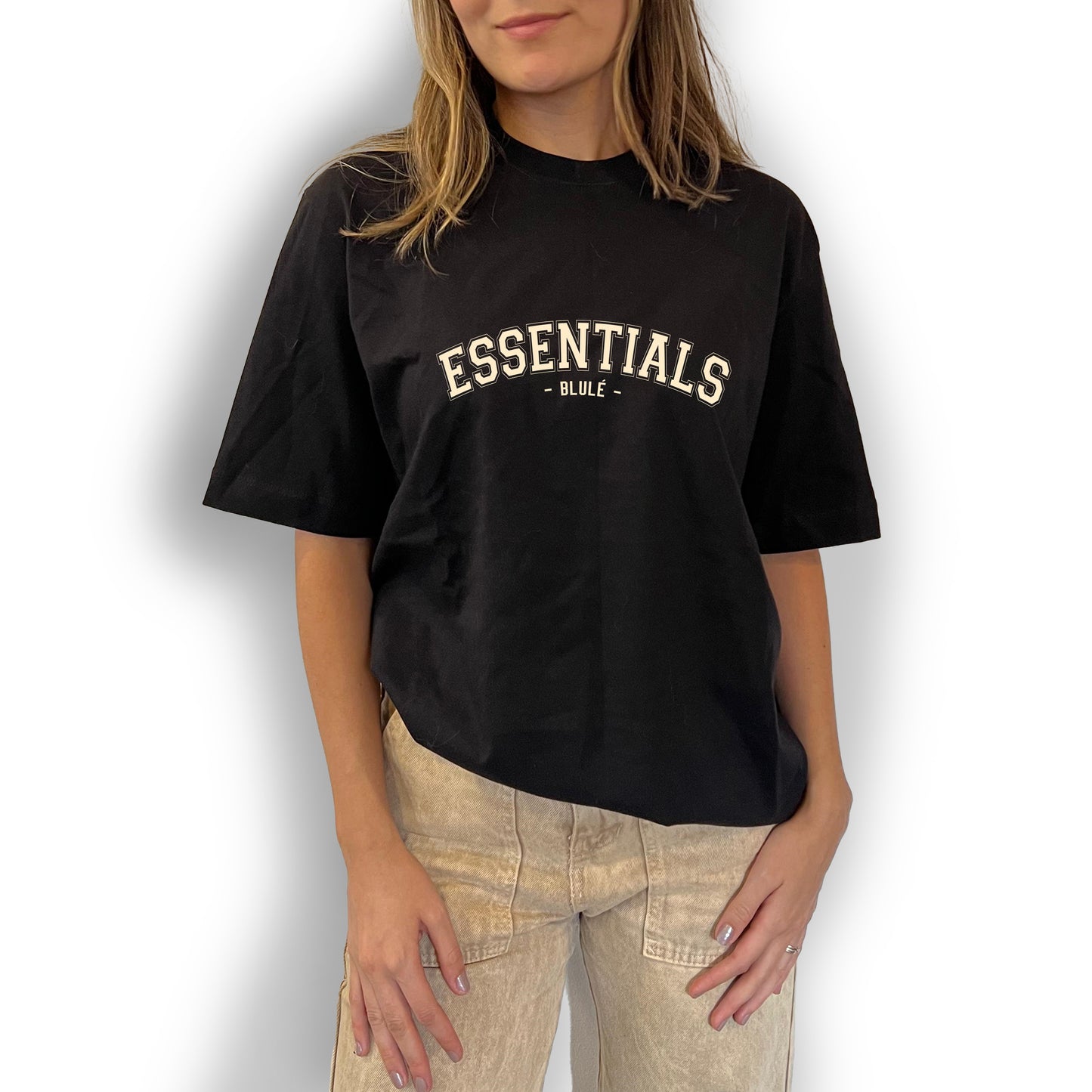 Camiseta Regular Fit Unisex Essentials Negro