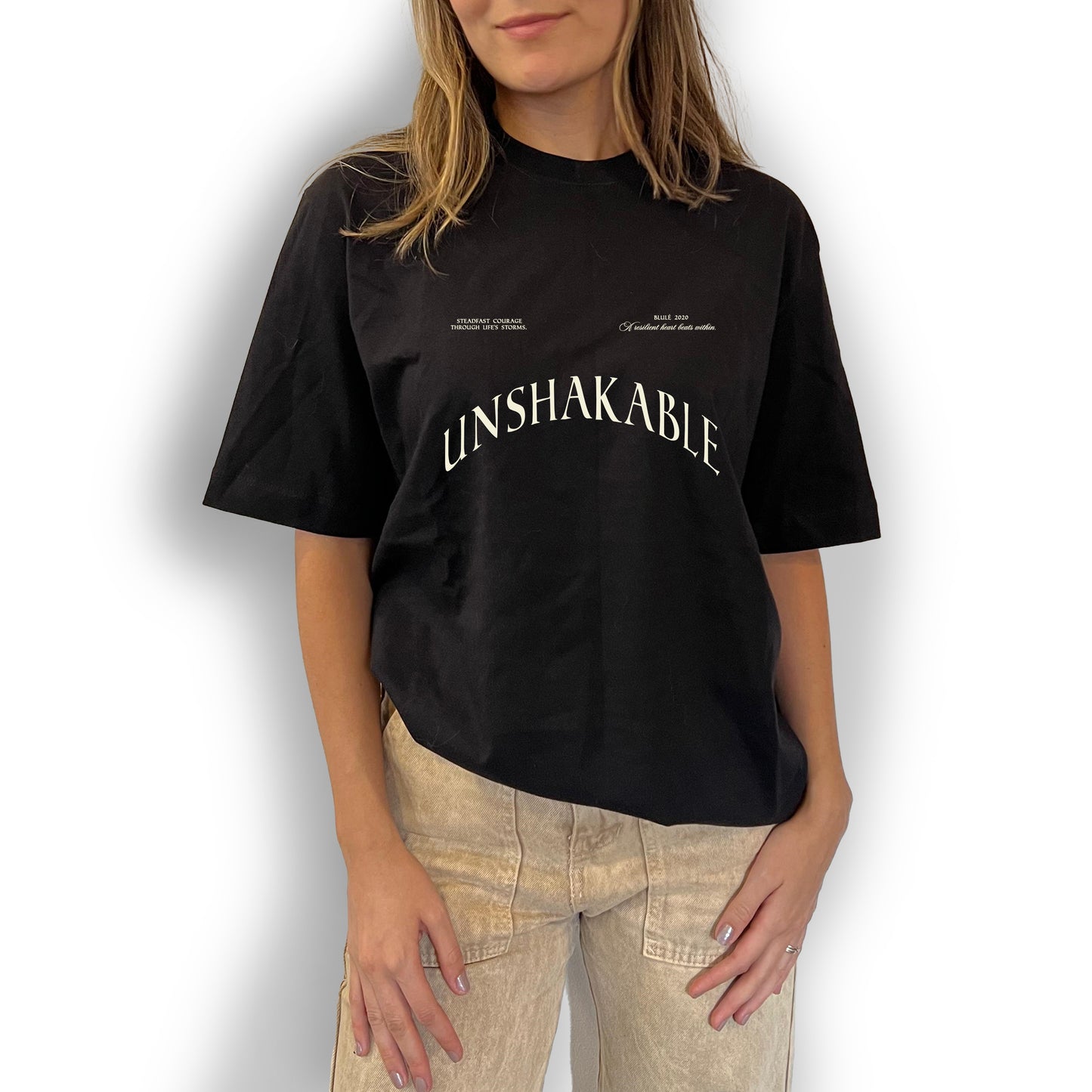 Camiseta Unisex Regular Fit Unshakeble Negro