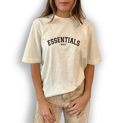 Camiseta Regular Fit Unisex Essentials Vainilla