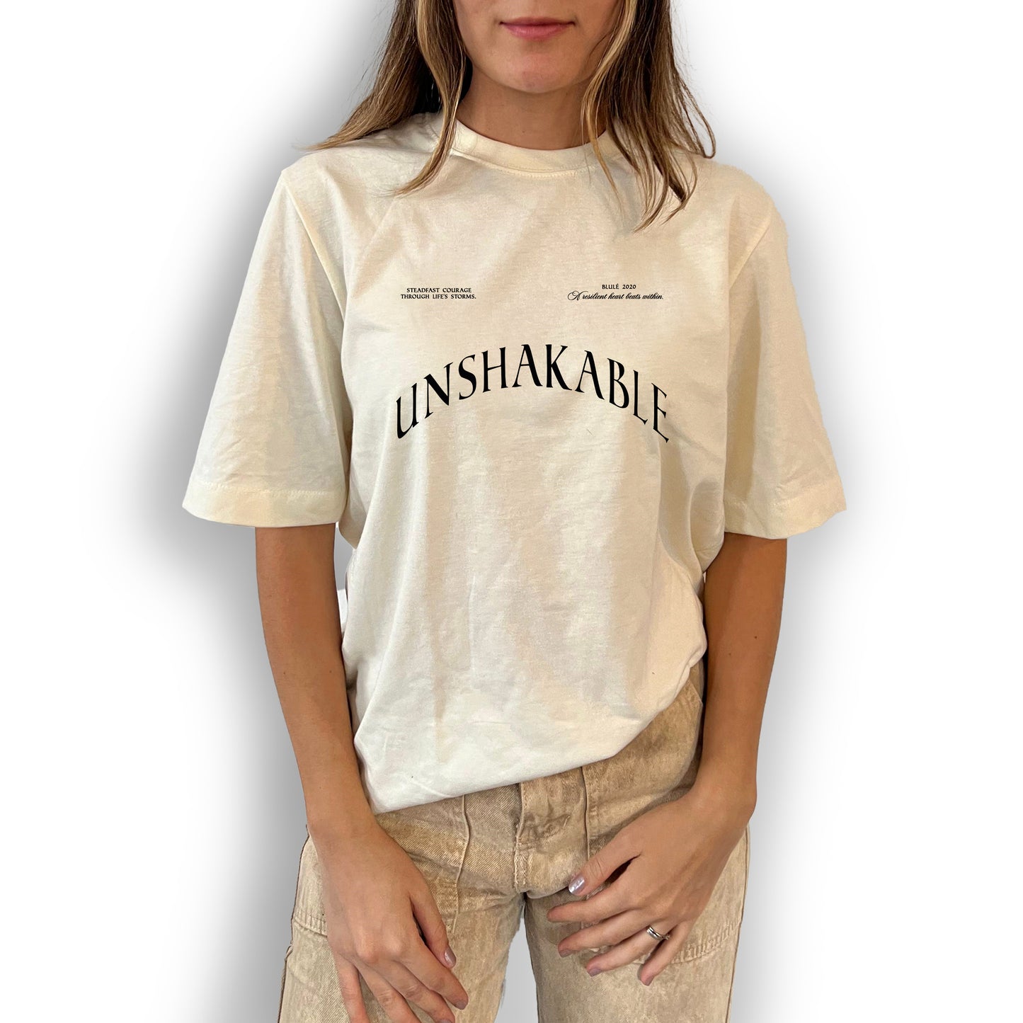 Camiseta Unisex Regular Fit Unshakeble Vainilla