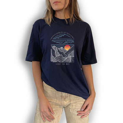 Camiseta Unisex Regular Fit Sunrise Azul Navy