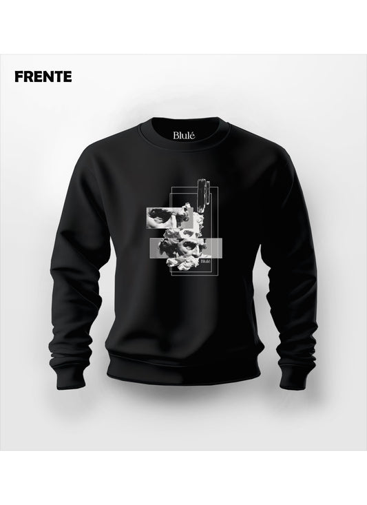 Crewneck Unisex Regular Fit Zeus Negro