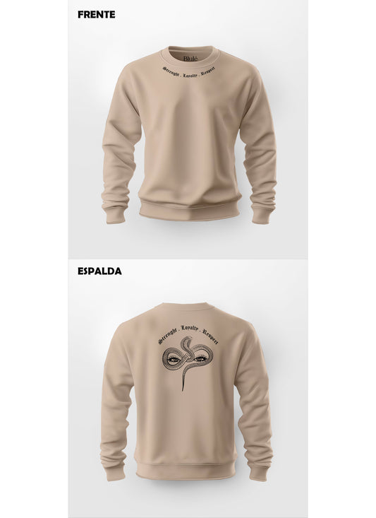 Crewneck Unisex Regular Fit Snake Eyes Nude