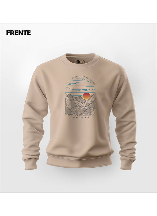 Crewneck Unisex Regular Fit Sunrise Nude