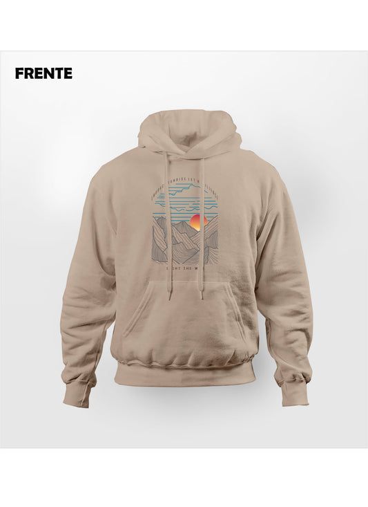 Hoodie Unisex Regular Fit Sunrise Nude