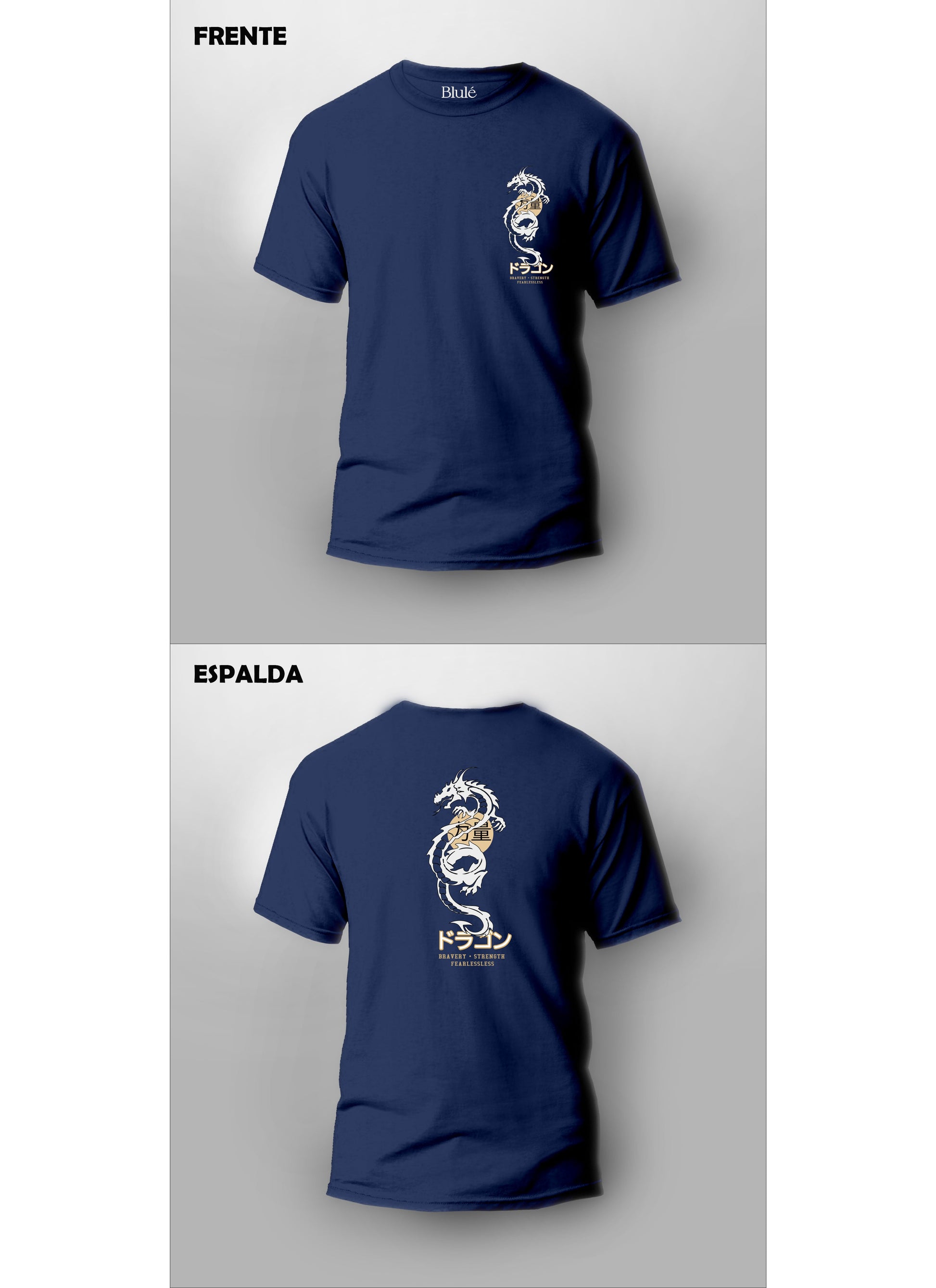 Imagen Camiseta Dragon Bravery Azul Navy