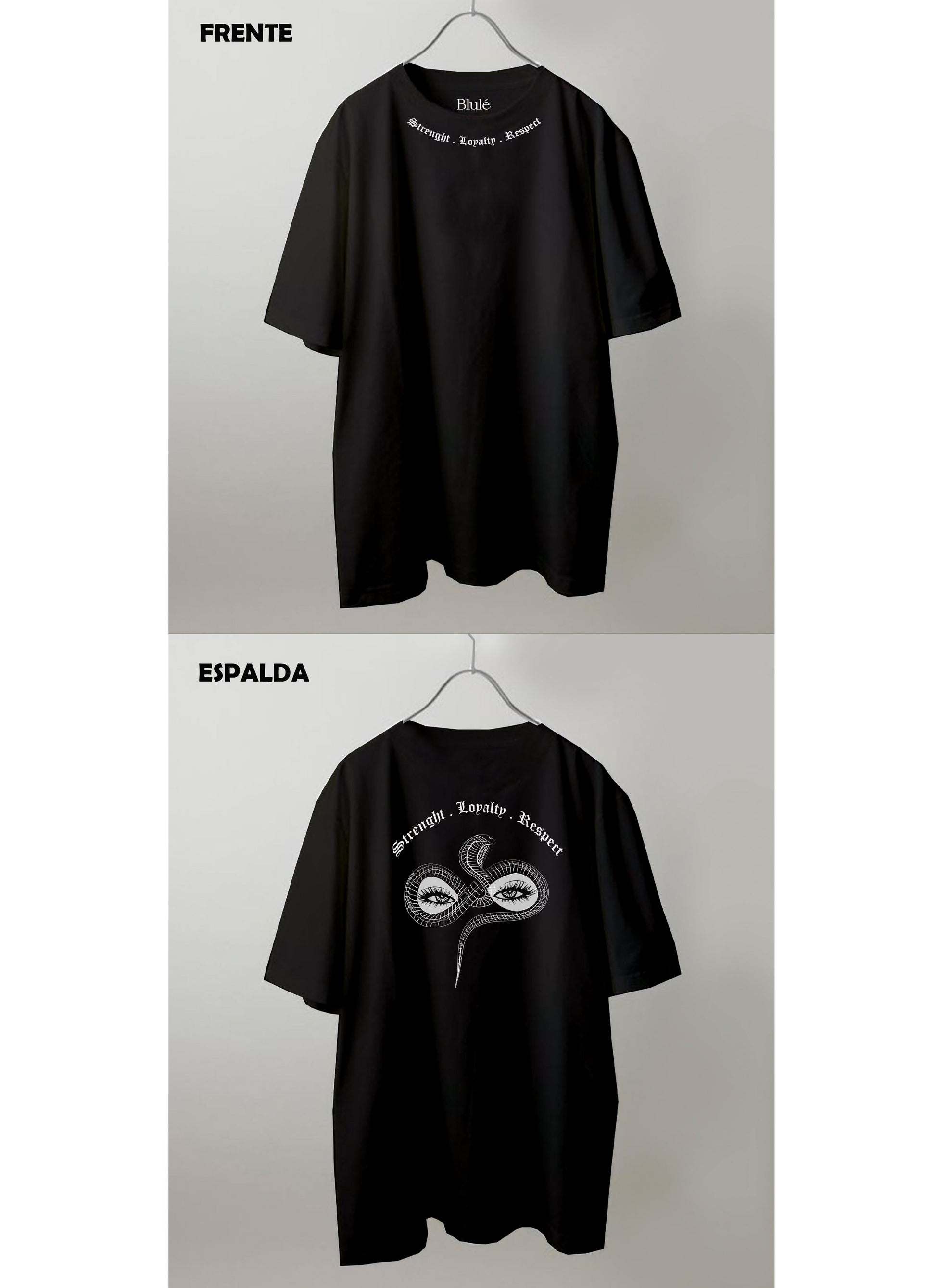 Imagen Camiseta Oversized Premium Unisex Snake Eyes Negro