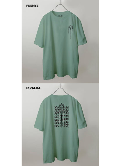 Imagen Camiseta Oversized Premium Unisex Freedom Verde Invierno