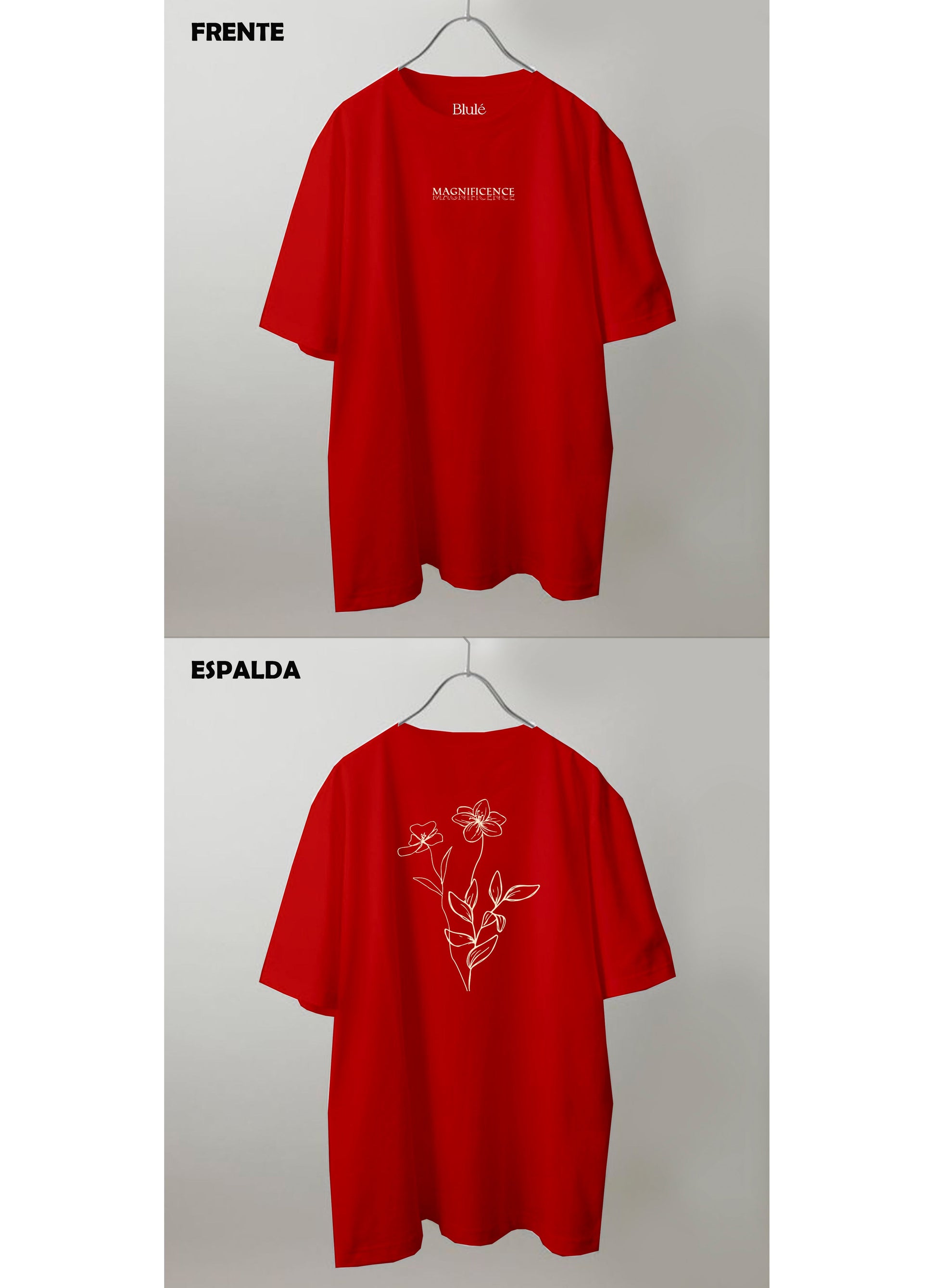 Imagen Camiseta Oversized Premium Unisex Magnificence Rojo Malboro