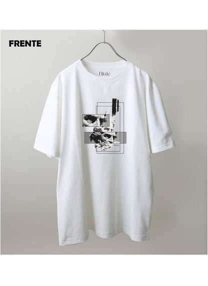 Imagen Camiseta Oversized Premium Unisex Mirada de Zeus Blanco