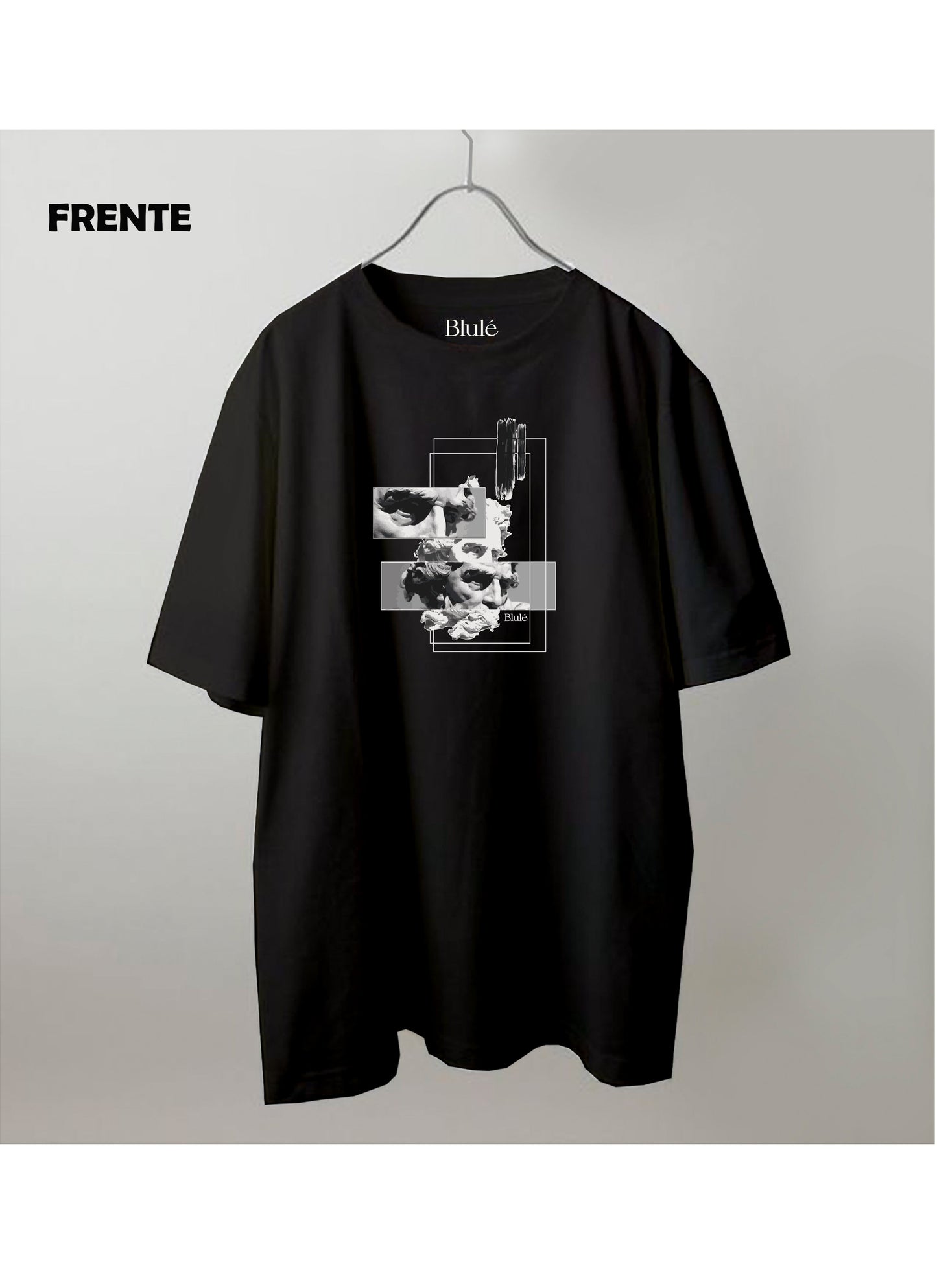 Imagen Camiseta Oversized Premium Unisex Mirada de Zeus Negro