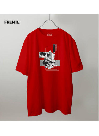 Imagen Camiseta Oversized Premium Unisex Mirada de Zeus Rojo Malboro
