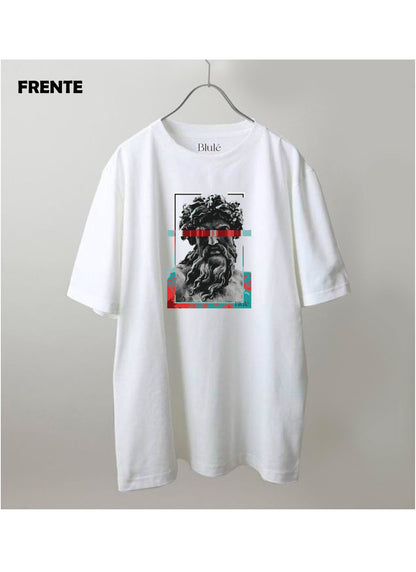 Imagen Camiseta Oversized Premium Unisex Zeus Blanco