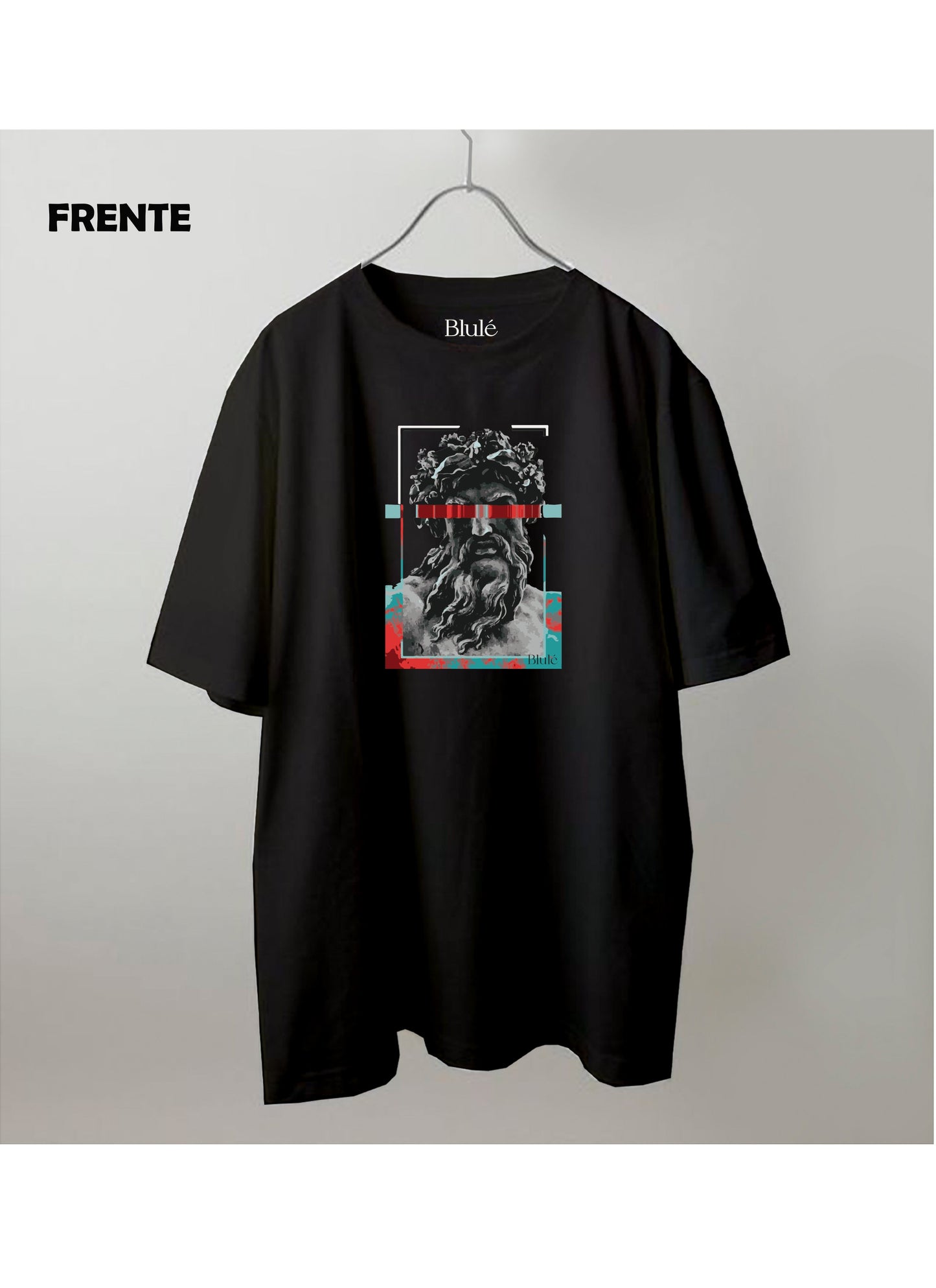 Imagen Camiseta Oversized Premium Unisex Zeus Negro