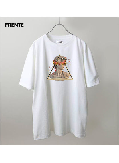Imagen Camiseta Oversized Premium Unisex David Floresciente Blanco
