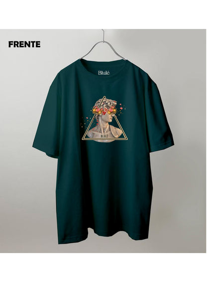 Imagen Camiseta Oversized Premium Unisex David Floresciente Verde Botella