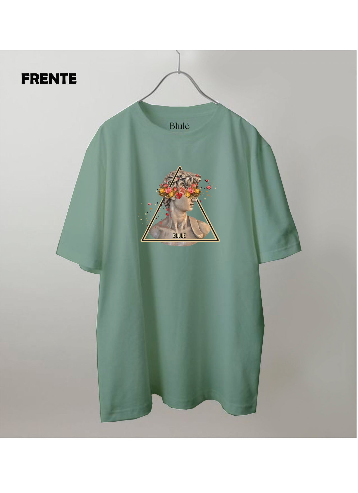 Imagen Camiseta Oversized Premium Unisex David Floresciente Verde Invierno