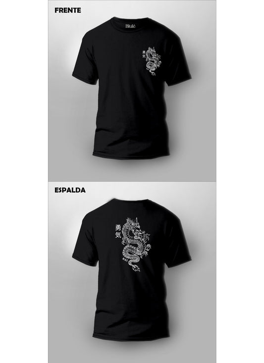 Imagen Camiseta Dragon One Line Negro